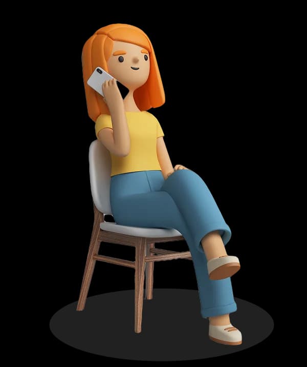 Contact Us - Person on phone